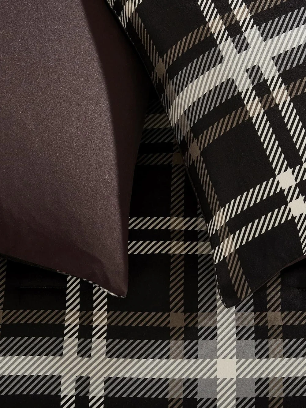 Plaid Brown Comforter Set - Classic Farmhouse Bedding